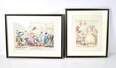 Lot 311 - Two 19th century hand coloured engravings,...