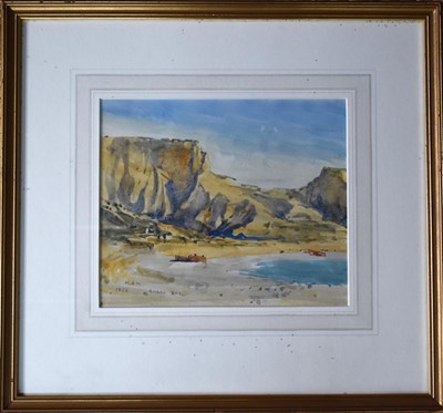 Lot 292 - A watercolour of Anzac Cove, Gallipoli, Turkey,...