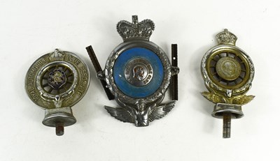 Lot 249 - Three vintage Royal Automobile Club "RAC" car...