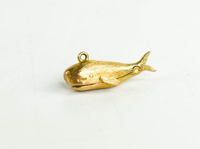 Lot 278 - A 9ct gold charm in the form of Jonah & the...