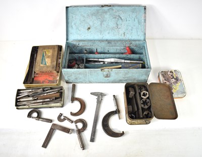 Lot 407 - A group of engineering tools to include lathe...