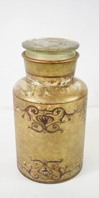 Lot 116 - A 19th century painted apothecary's jar,...