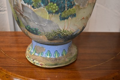 Lot 22 - A large Canton enamel vase, Qing Dynasty,...