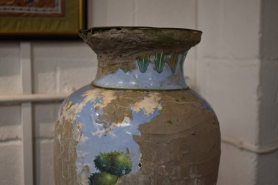 Lot 22 - A large Canton enamel vase, Qing Dynasty,...