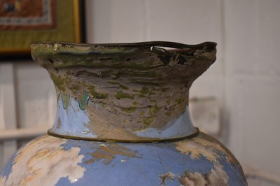 Lot 22 - A large Canton enamel vase, Qing Dynasty,...
