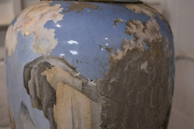 Lot 22 - A large Canton enamel vase, Qing Dynasty,...