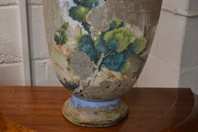 Lot 22 - A large Canton enamel vase, Qing Dynasty,...