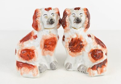 Lot 165 - A pair of Victorian 19th century Staffordshire...