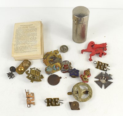 Lot 234 - A collection of militaria to include Semaphore...