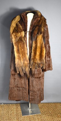 Lot 373 - A vintage silk lined Mink fur jacket together...