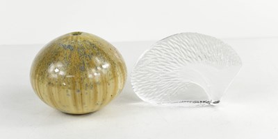 Lot 162 - A Mats Jonasson hedgehog paperweight, together...