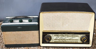 Lot 386 - A Bakelite cased radio by Ekco, together with...