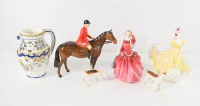 Lot 170 - A group of Royal Doulton figures, together...