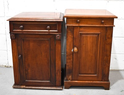 Lot 457 - Two Victorian mahogany cabinets both with...