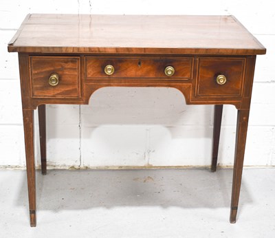 Lot 463 - A 19th century mahogany side table with one...