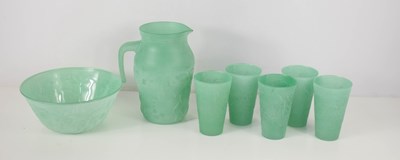 Lot 150 - A vintage Cerve of Italy water jug and glass...