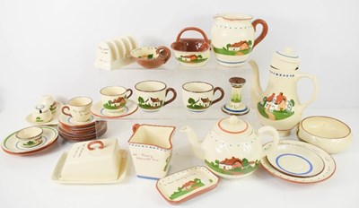 Lot 144 - A group of Devon ware including a Dartmouth...