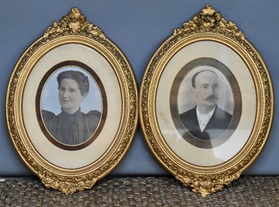 Lot 53 - A pair of late Victorian oval watercolour...