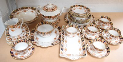 Lot 139 - A Burgess Bros Longton, Carlisle Ware tea...