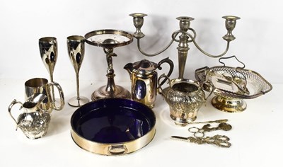 Lot 281 - A group of silver plated wares, including a...