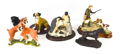 Lot 138 - A Border Fine Arts figure group of a gentleman...