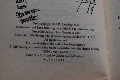 Lot 325 - A collection of J K Rowling books, comprising...