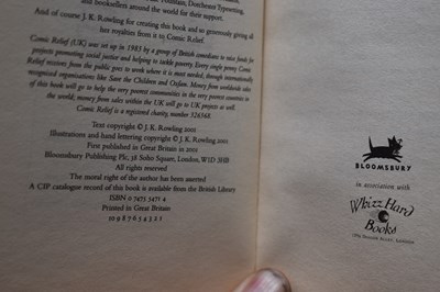 Lot 325 - A collection of J K Rowling books, comprising...