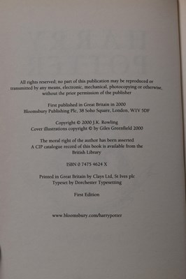 Lot 325 - A collection of J K Rowling books, comprising...