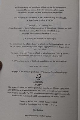 Lot 325 - A collection of J K Rowling books, comprising...