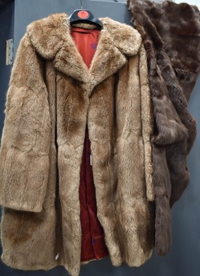 Lot 368 - A vintage rabbit fur coat and a darker mink...