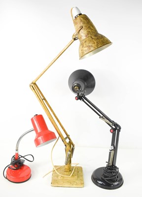 Lot 433 - A vintage anglepoise lamp with marbled effect...