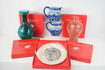 Lot 125 - A group of ceramics and glass including two...