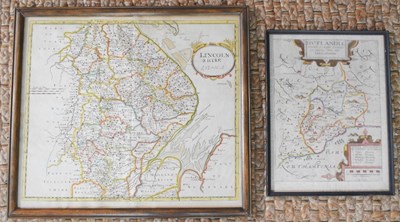 Lot 37 - After Robert Morden, a map of Lincolnshire, 38...