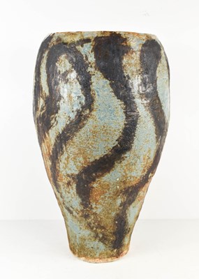 Lot 71 - A large studio pottery vase, inscribed to the...