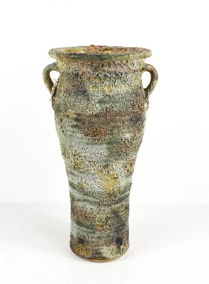 Lot 72 - A Ray Gardner studio pottery vase with twin...