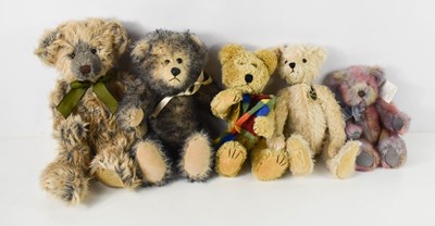 Lot 337 - A group of five bears, including Russ Bears...