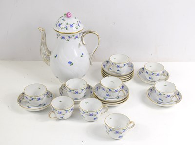 Lot 194 - A Herend Porcelain Coffee set comprising...