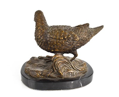 Lot 120 - A 20th century bronze sculpture of a snipe,...