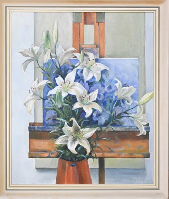 Lot 63 - Sally Crew (British 20th Century): still life...