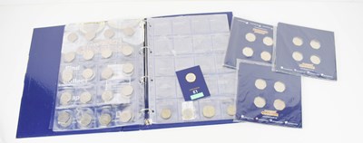 Lot 265 - A Change Checker album with fifty pence pieces...