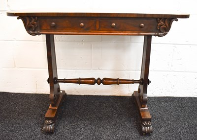 Lot 483 - A William IV mahogany sofa table, with two...