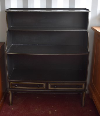 Lot 471 - A Regency revival bookcase, with two enclosed...