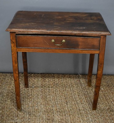 Lot 467 - A 19th century country elm side table with...