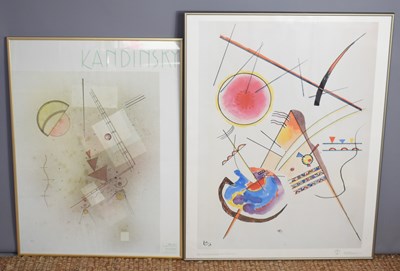 Lot 40a - Two Wassily Kandinsky framed and glazed...