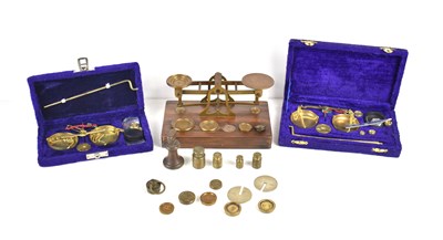 Lot 152 - A set of Sampson Mordan & Co brass postal...