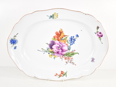 Lot 59 - A 19th century Meissen large serving plate of...