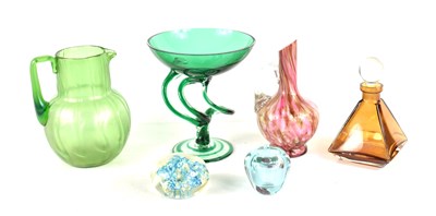 Lot 125 - A group of Art glass to include a Loetz water...