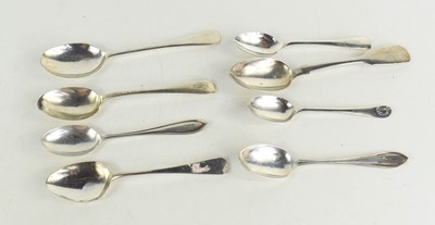 Lot 375 - A group of eight Victorian and later silver...