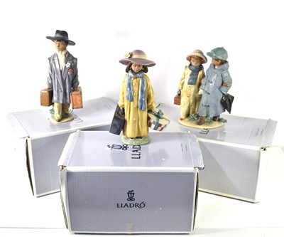 Lot 137 - Three boxed Lladro figurines comprising "Off...