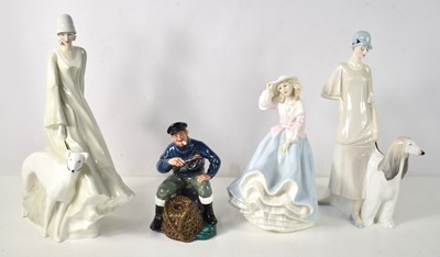 Lot 138 - A group of Royal Doulton porcelain figurines...